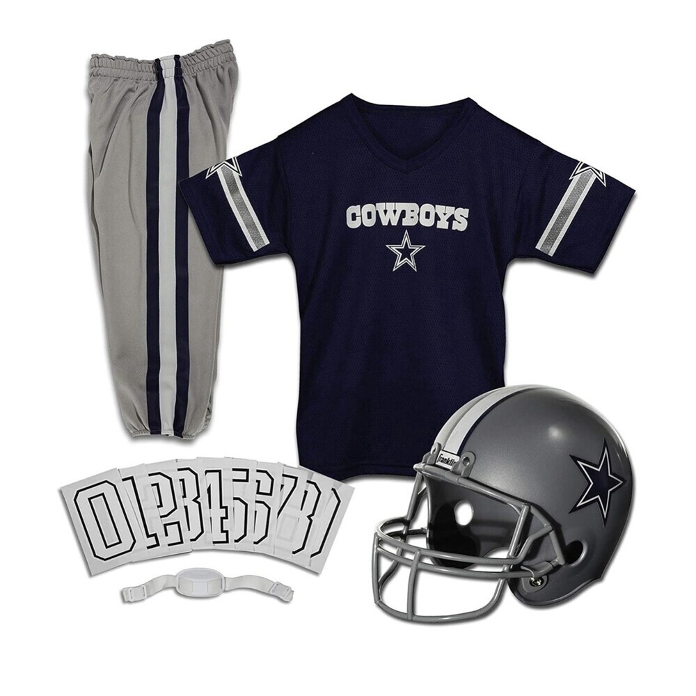 Franklin Dallas Cowboys Uniform Set NFL Football Jersey Helmet Kids Medium Open